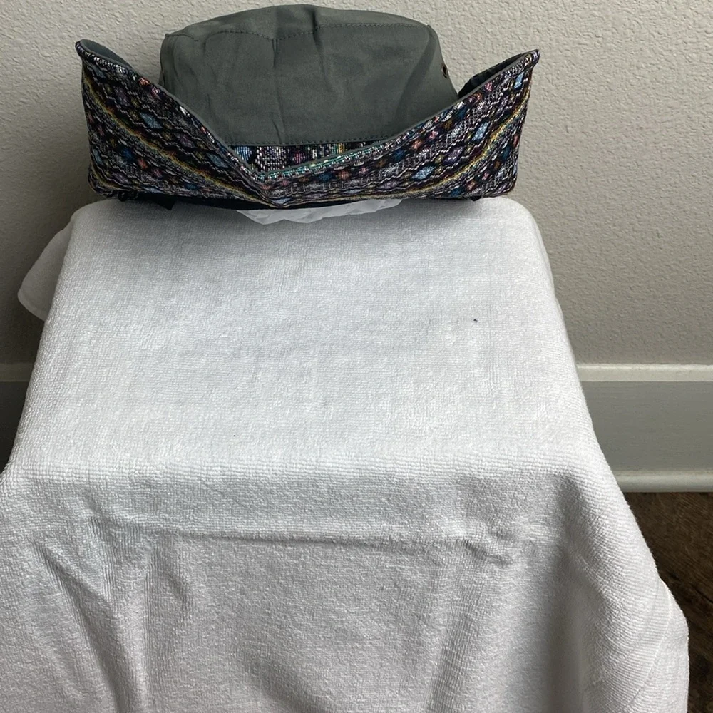 Western Boho Cowgirl Hat 2Way Embroidered Hicking Travel Sunhat - Picture 6 of 7